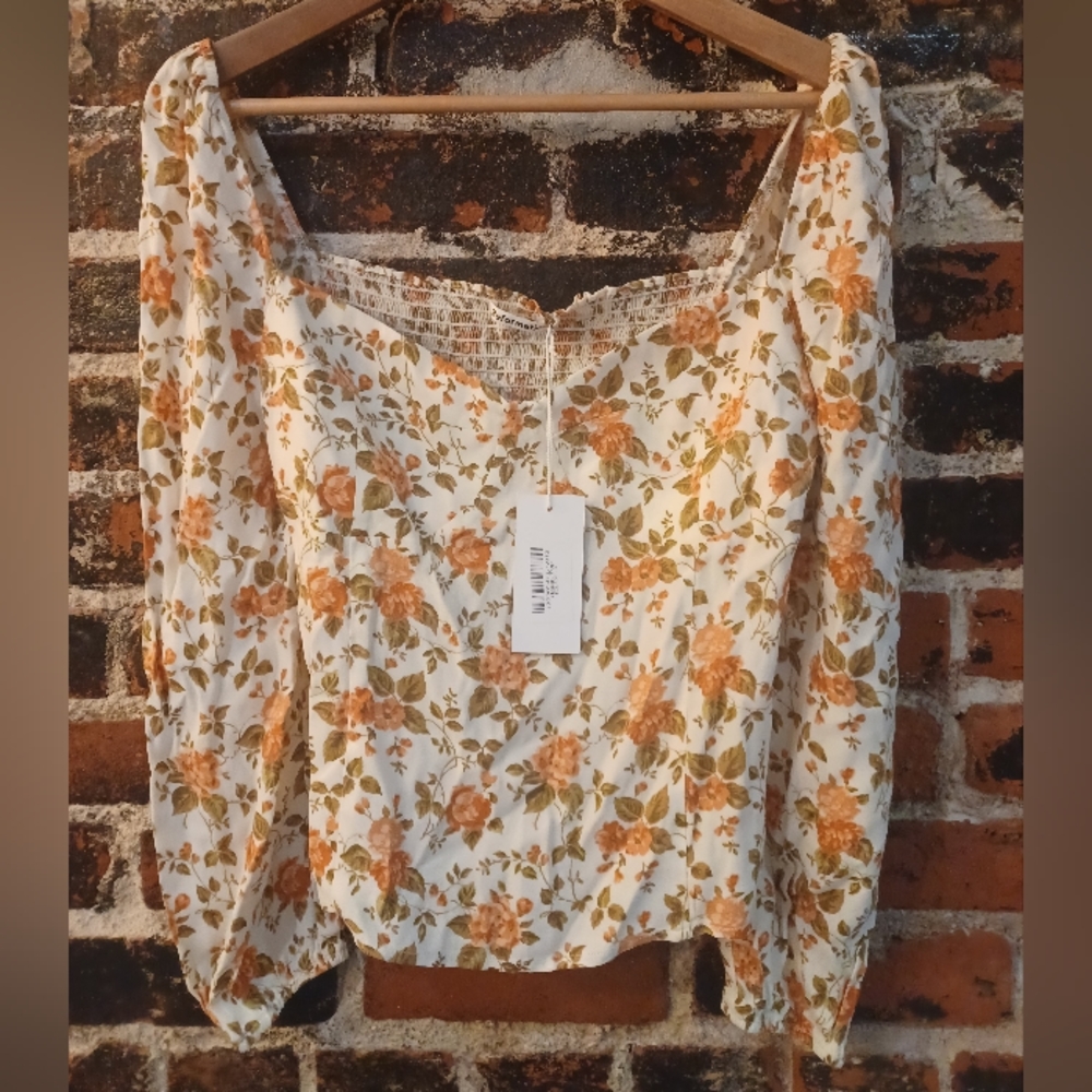 NWT New Reformation Reign Floral Dress Top 12